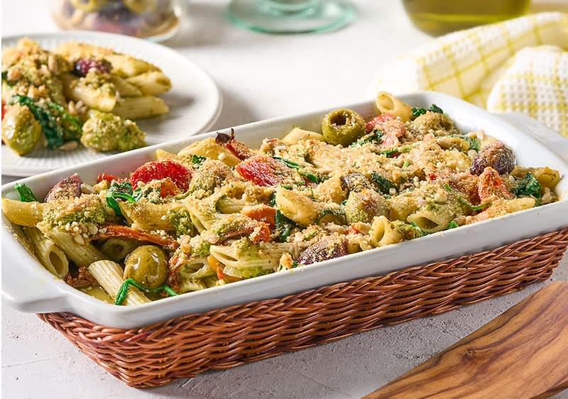 Složenac od tjestenine i pesta