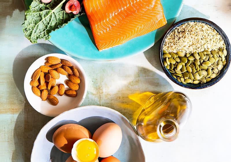 Orašasti plodovi, jaja, ulje, sjemenke, losos