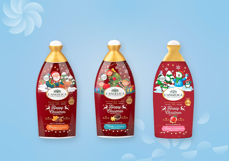 L'angelica božićni gelovi za tuširanje