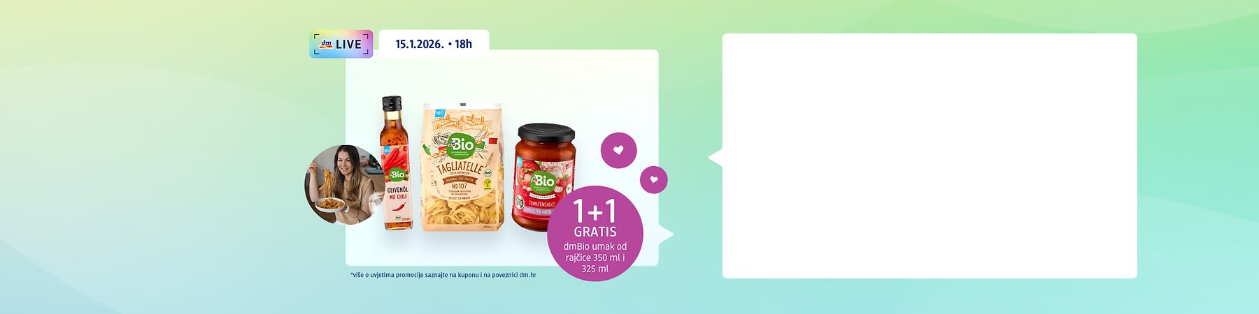 dmLIVE: Veganuary uz proizvode dmBio i Foodoris