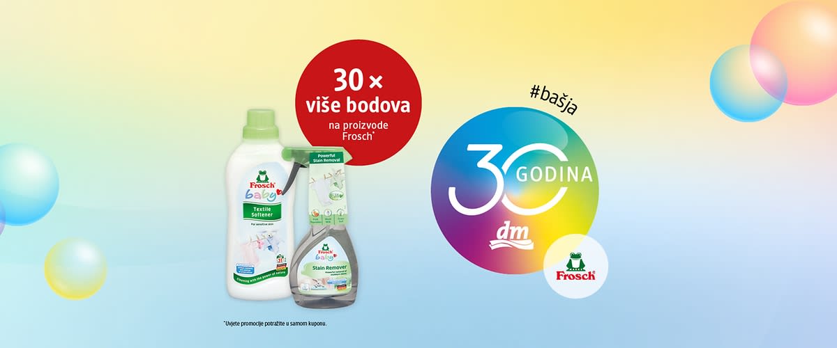 30 x više bodova na proizvode Frosch