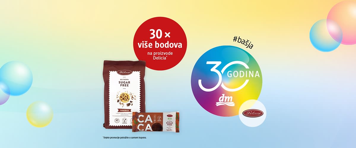 30 x više bodova na proizvode Delicia