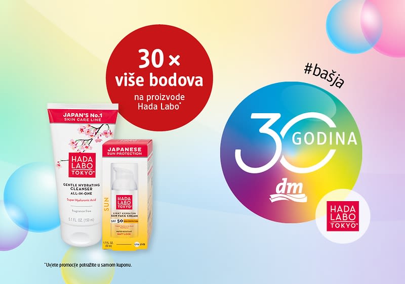 30 x više bodova na proizvode Hada Labo