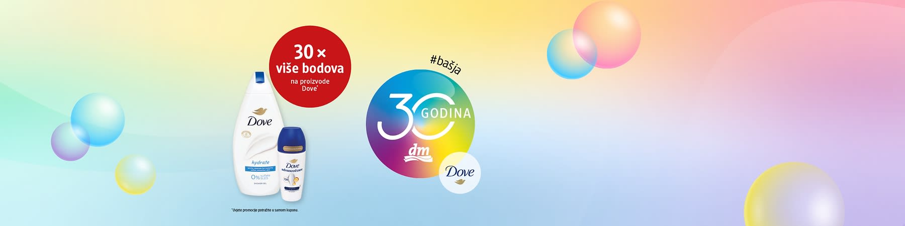 30 x više bodova na proizvode Dove
