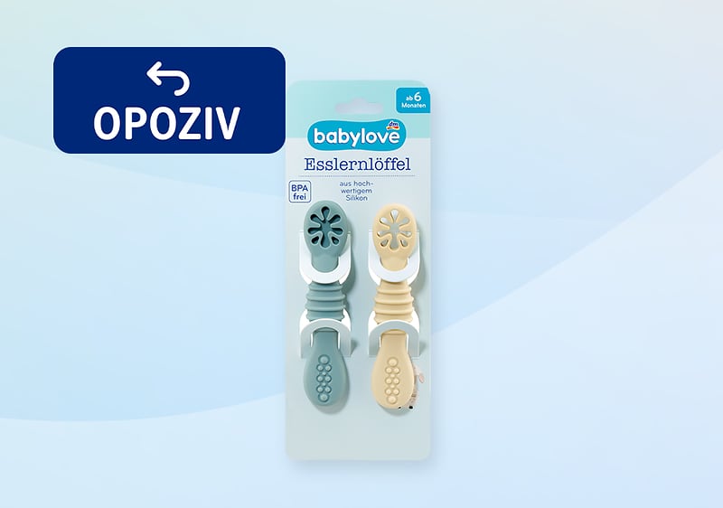 Povlačenje proizvoda: babylove žlica za učiti jesti od silikona 