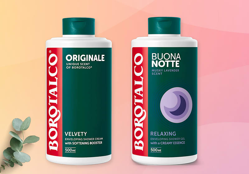 Gelovi za tuširanje marke Borotalco