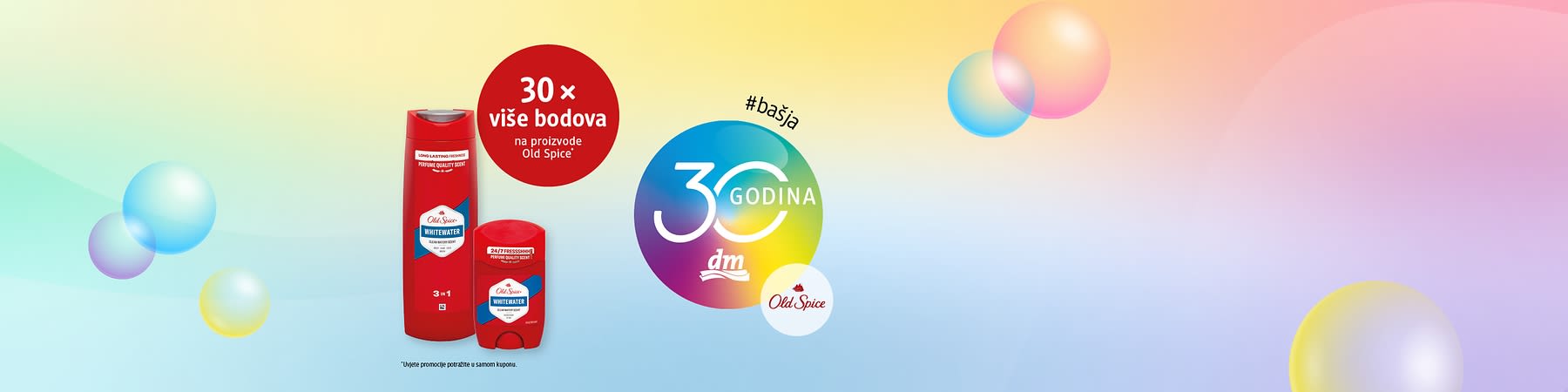 30 x više bodova na proizvode Old Spice