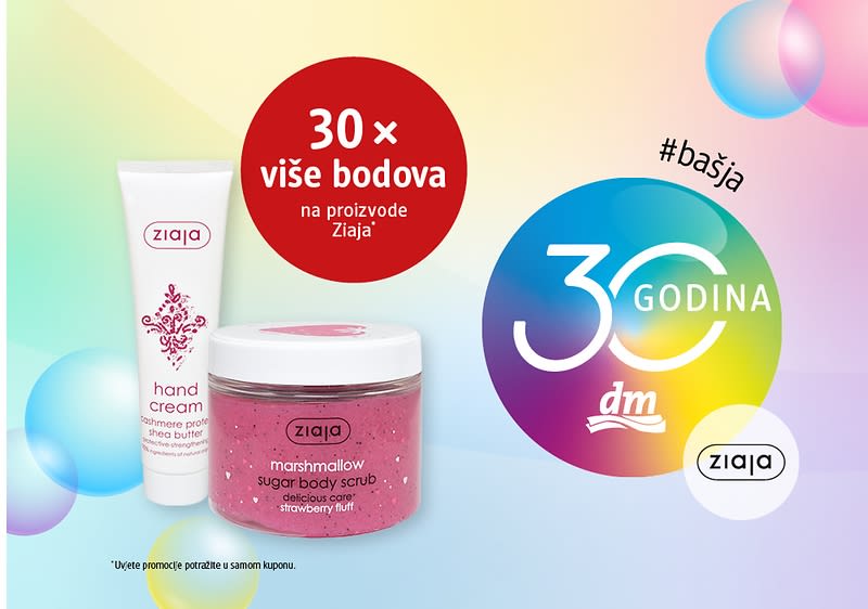 30 x više bodova na proizvode Ziaja