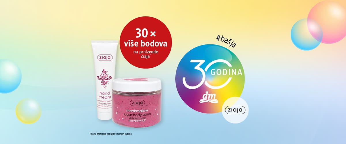 30 x više bodova na proizvode Ziaja