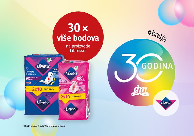 30 x više bodova na proizvode Libresse