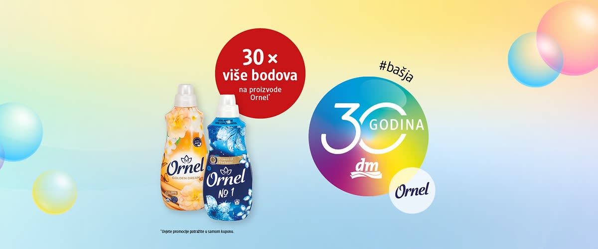 30 x više bodova na proizvode Ornel