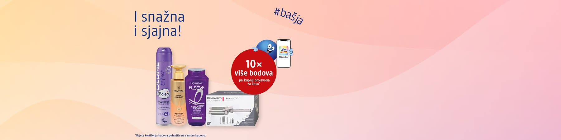 10 x više bodova pri kupnji proizvoda za kosu