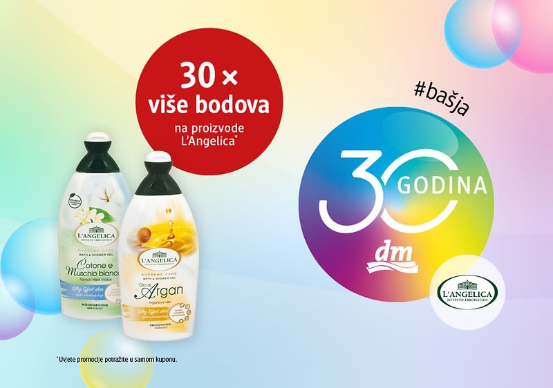 30 x više bodova na proizvode L'ANGELICA