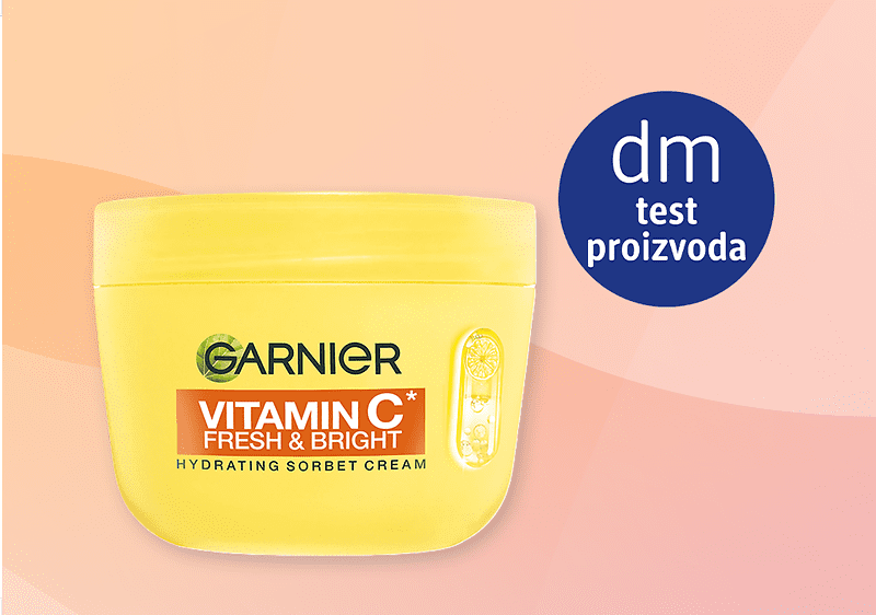 Nagradni natječaj:&nbsp;Testiranje proizvoda GARNIER hidratantna sorbet krema za lice – Vitamin C Fresh & Bright, 85 g