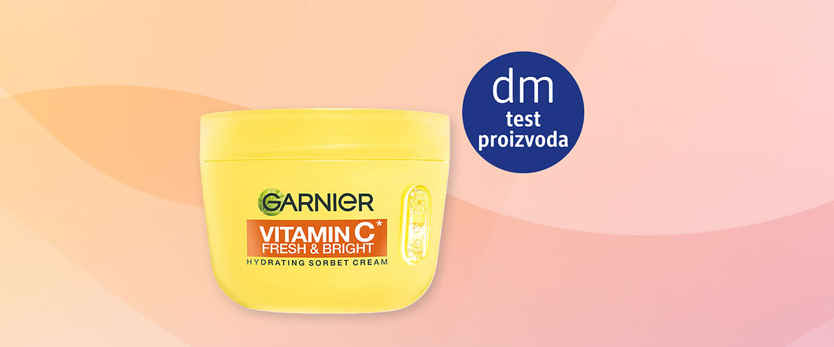 Nagradni natječaj: Testiranje proizvoda GARNIER hidratantna sorbet krema za lice – Vitamin C Fresh & Bright, 85 g