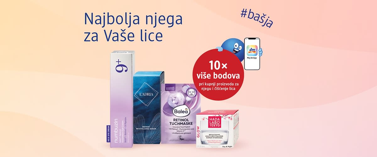 10X VIŠE bodova pri kupnnji proizvoda za njegu i čišćenje lica