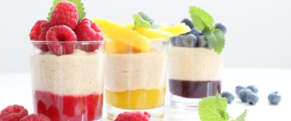 Puding od kokosa i malina