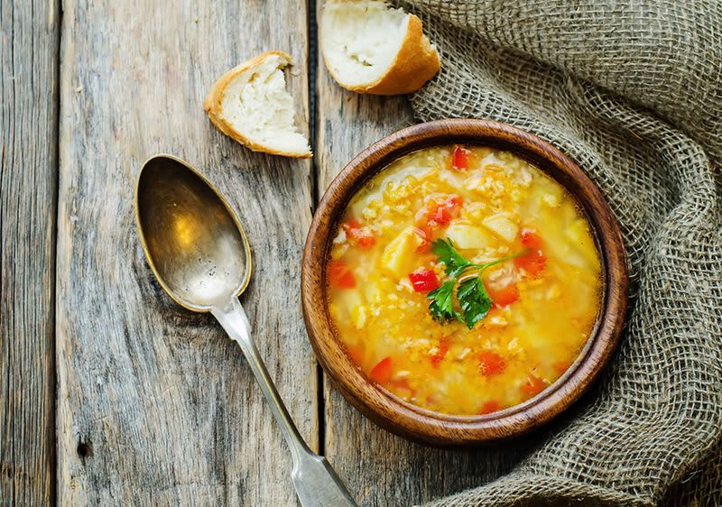 Gusta juha od povrća s prosom