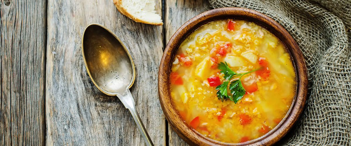 Gusta juha od povrća s prosom