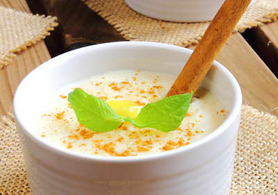 Puding od zobenog napitka i riže