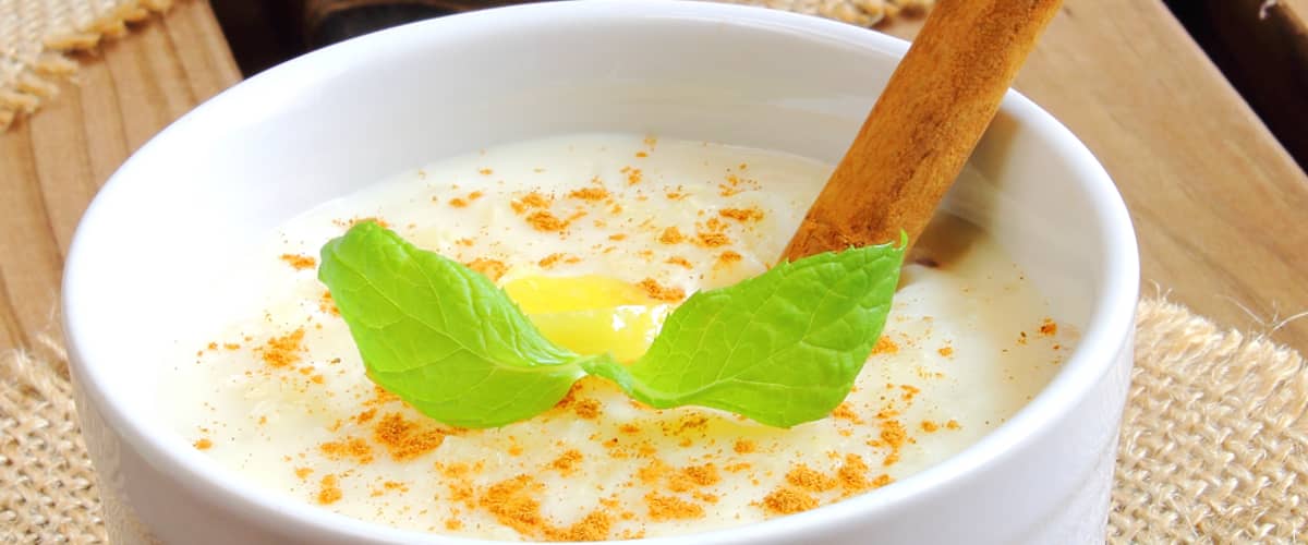 Puding od zobenog napitka i riže