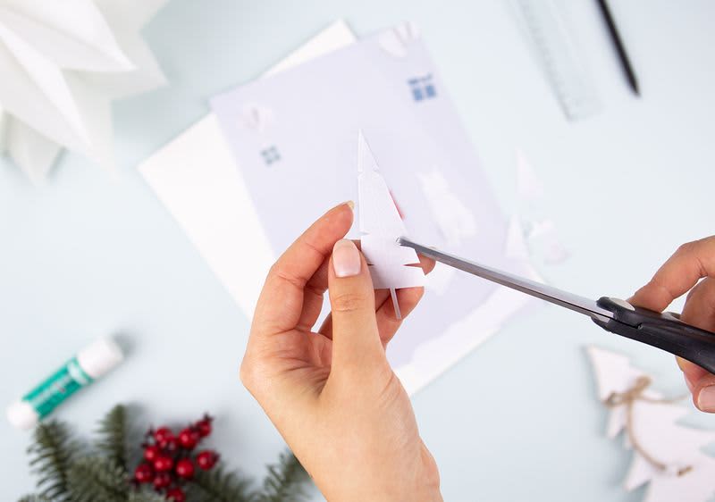 3D čestitka - izrežite predloške motiva