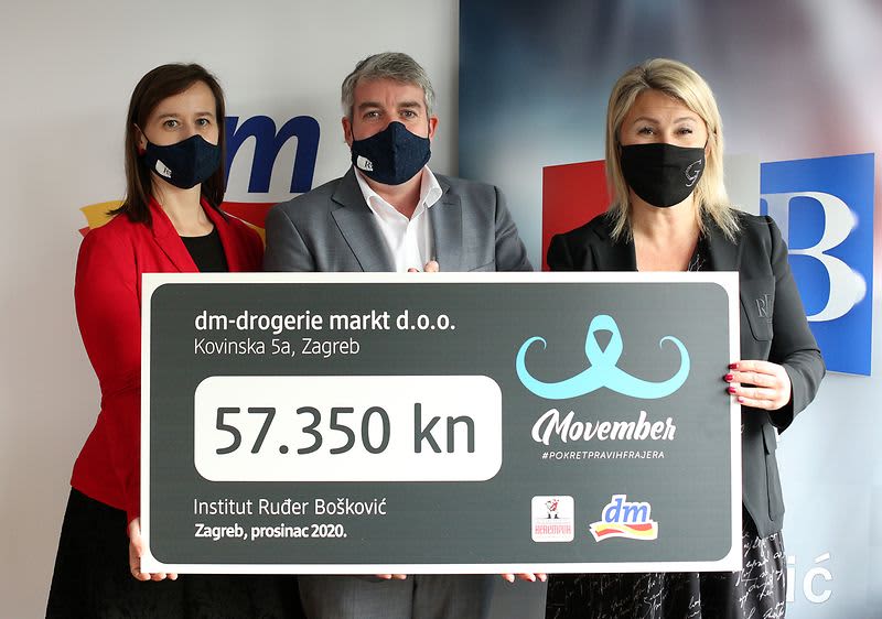 dm predaje donaciju Institutu Ruđer Bošković i iznosu 57.350 kn.