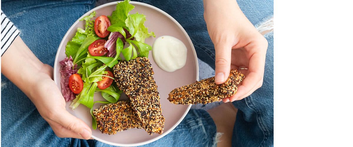 Pohani bakalar u šarenoj kvinoji