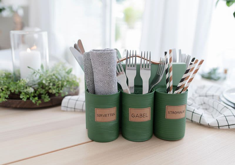 DIY držač za pribor za jelo