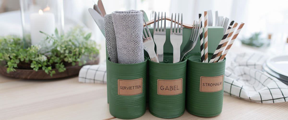 DIY držač za pribor za jelo