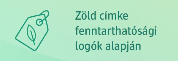 zöld cimke