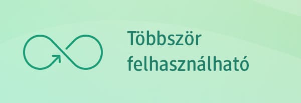 többször felhasználható