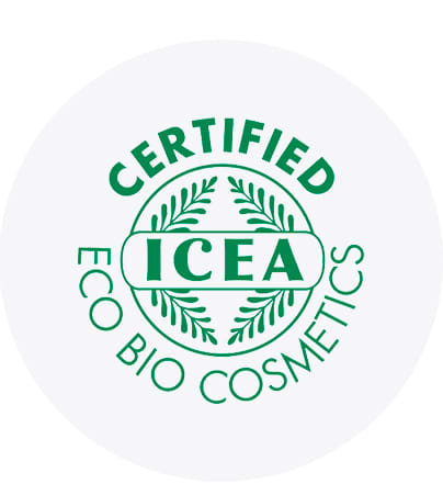 ICEA minősített eco bio kozmetikumok logója