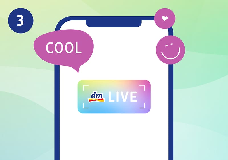 dmLIVE Schritte