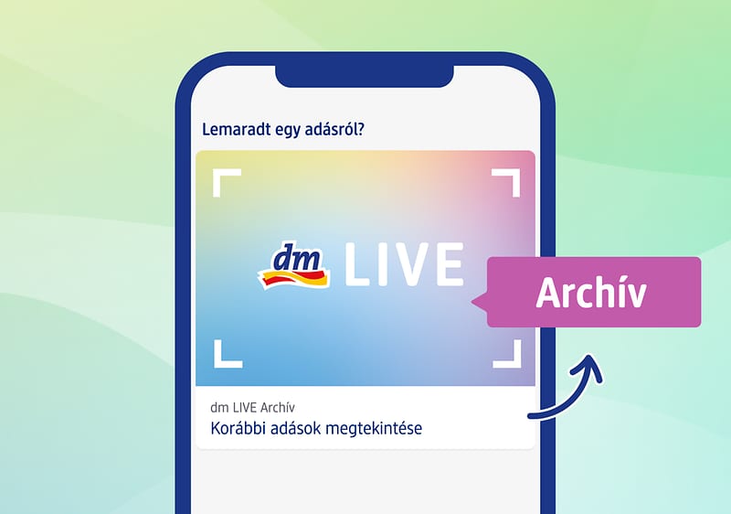 dmLIVE Schritte