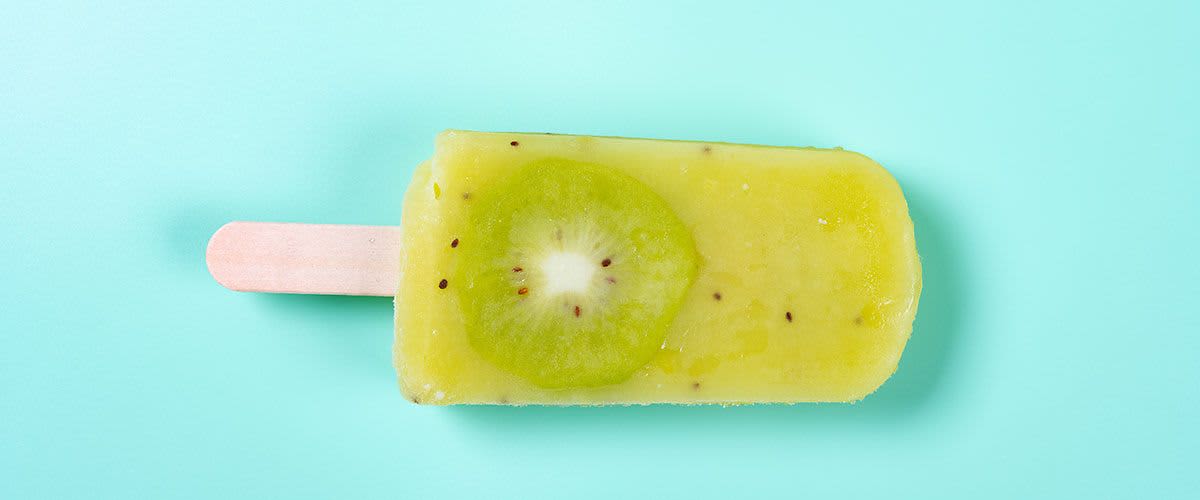 Házi jégkrém kivivel