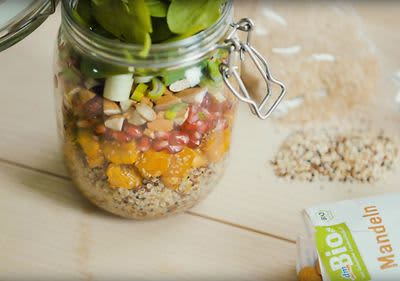 Quinoa saláta édesburgonyával