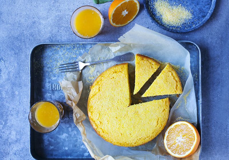 Narancsos, joghurtos torta kukoricadarából dm.hu