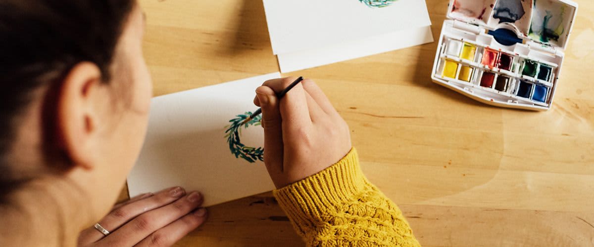 Karácsonyi üdvözlőlap készítése