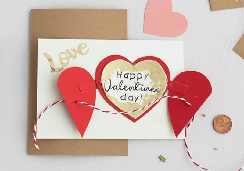 DIY Valentin-napi üdvözlőlap