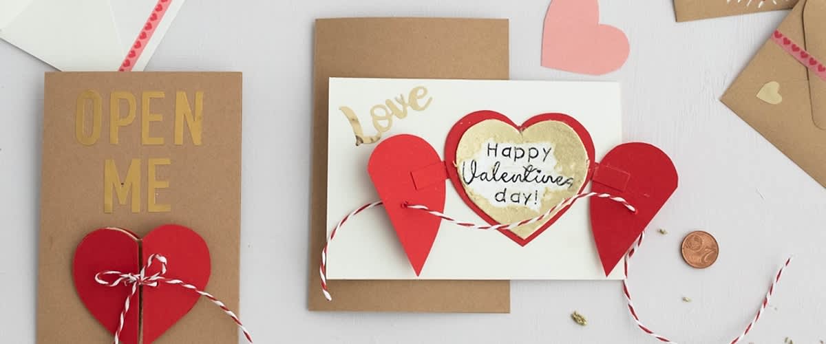DIY Valentin-napi üdvözlőlap