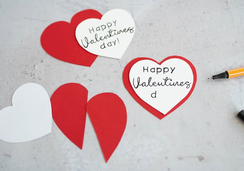 DIY Valentin-napi üdvözlőlap