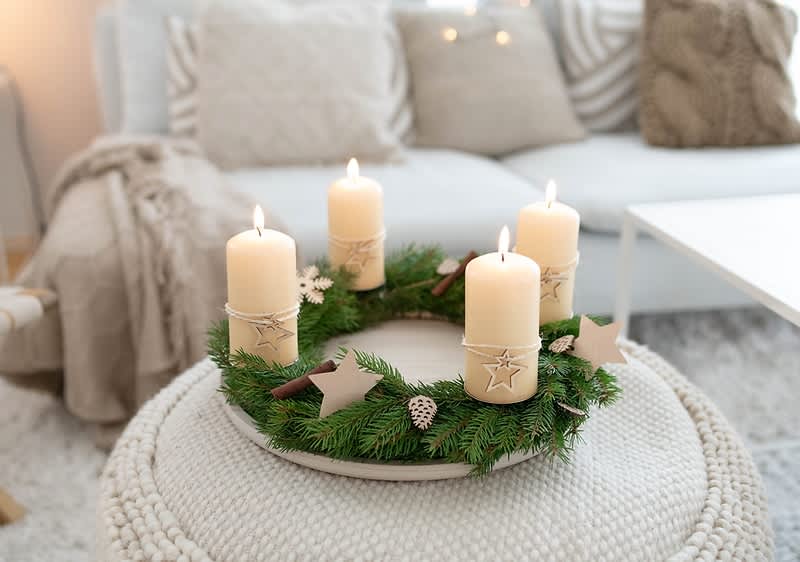Adventi koszorú készítése házilag