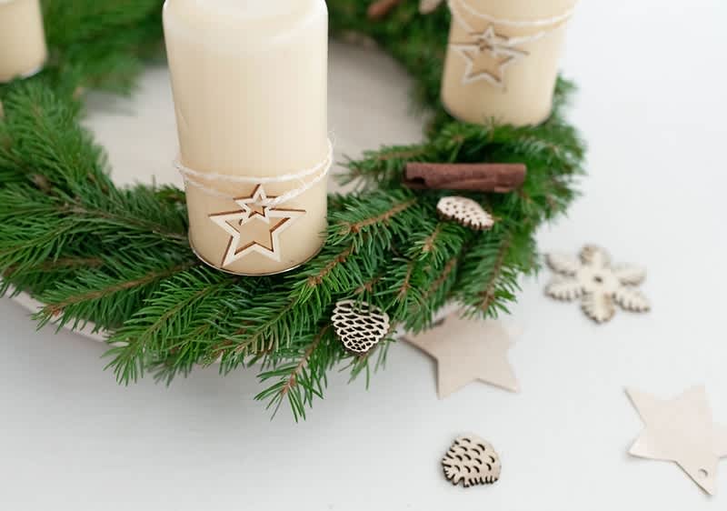 Adventi koszorú készítése házilag