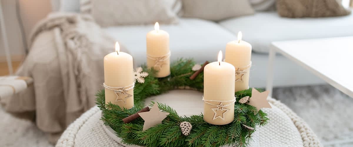 Adventi koszorú készítése házilag