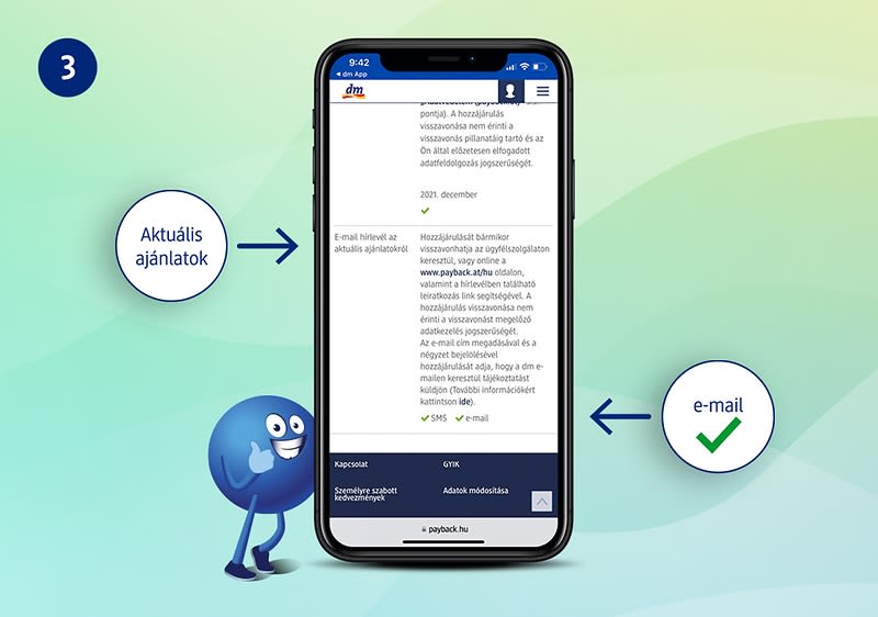 Schritt 3: Screen Registrierung Häkchen