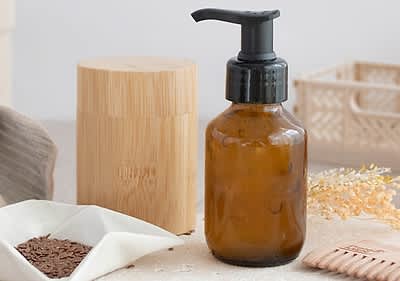 DIY hajzselé lenmagból
