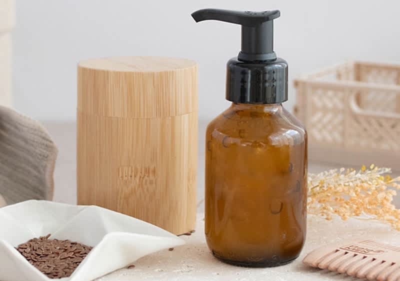 DIY hajzselé lenmagból