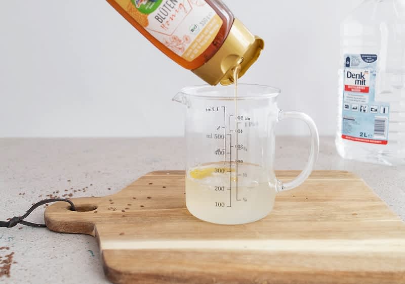 DIY hajzselé lenmagból