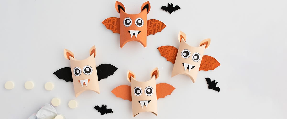 DIY halloweeni denevérek